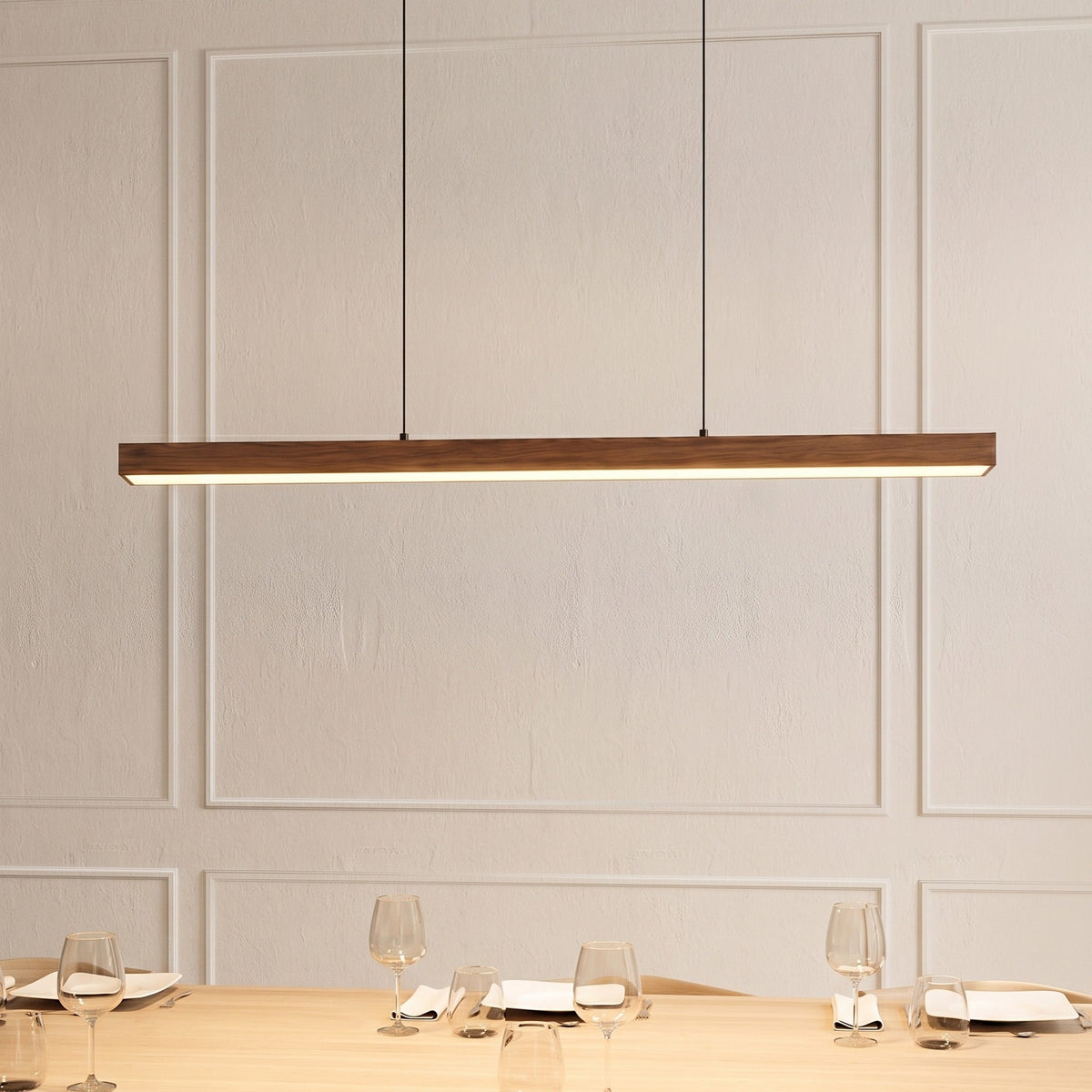 Double U-Shaped LED Pendant Light – Geometric Linear Lighting