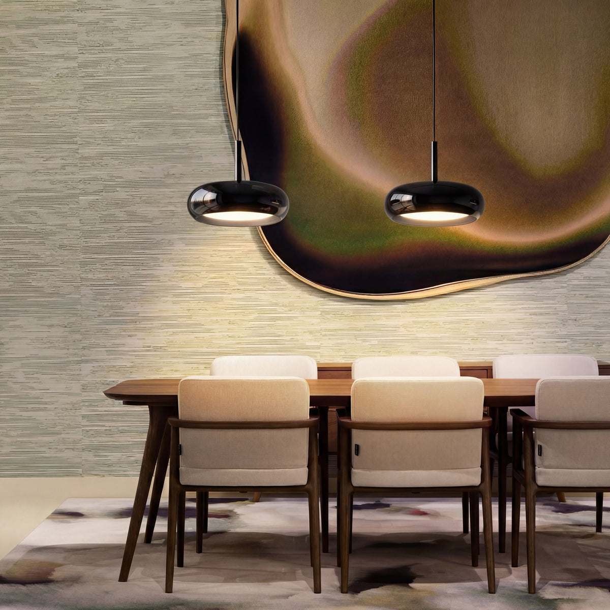 3-Head Glass Pendant Light – Modern Kitchen and Dining Lighting