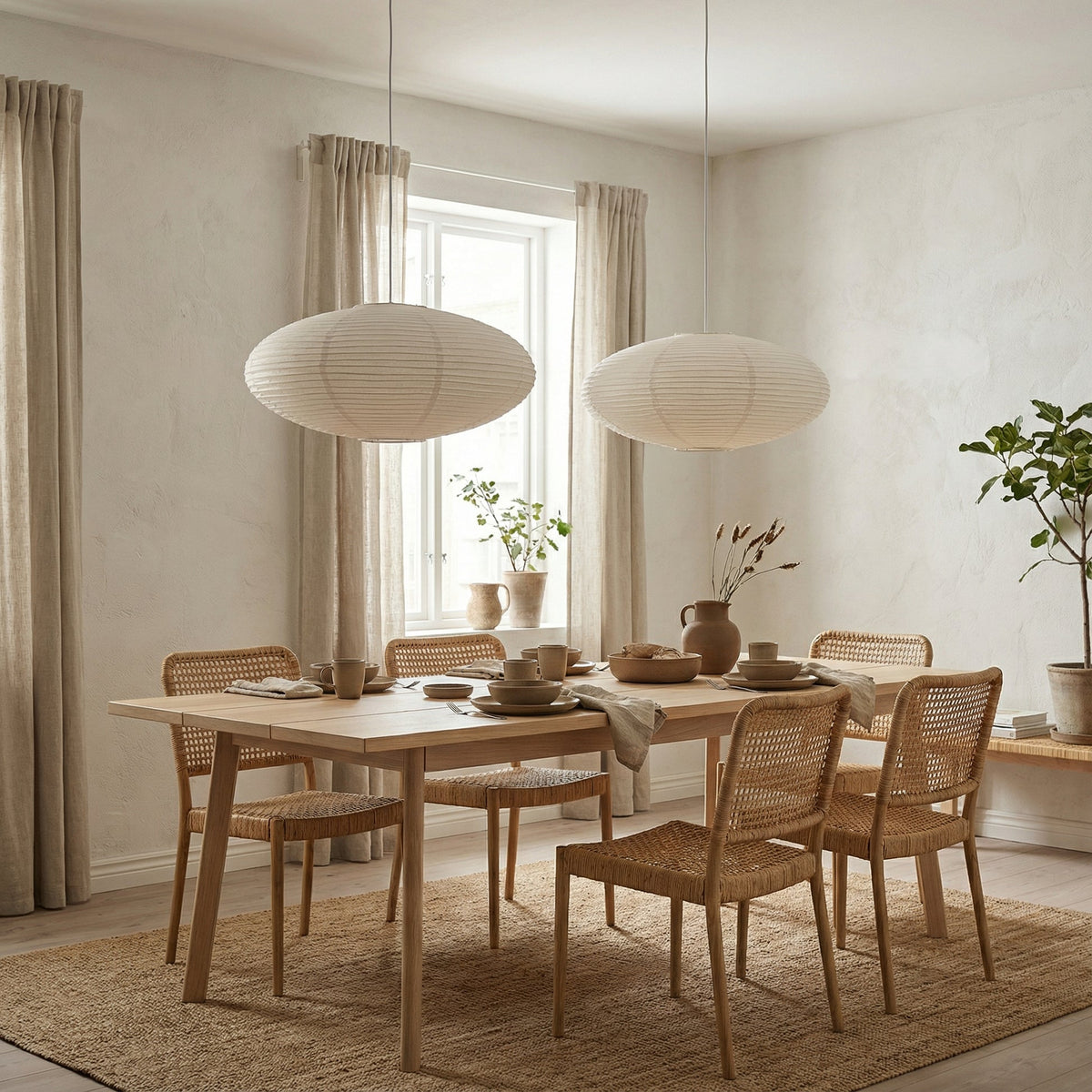 Wabi's Paper Pendant Light – Japanese Inspired Hanging Lighting