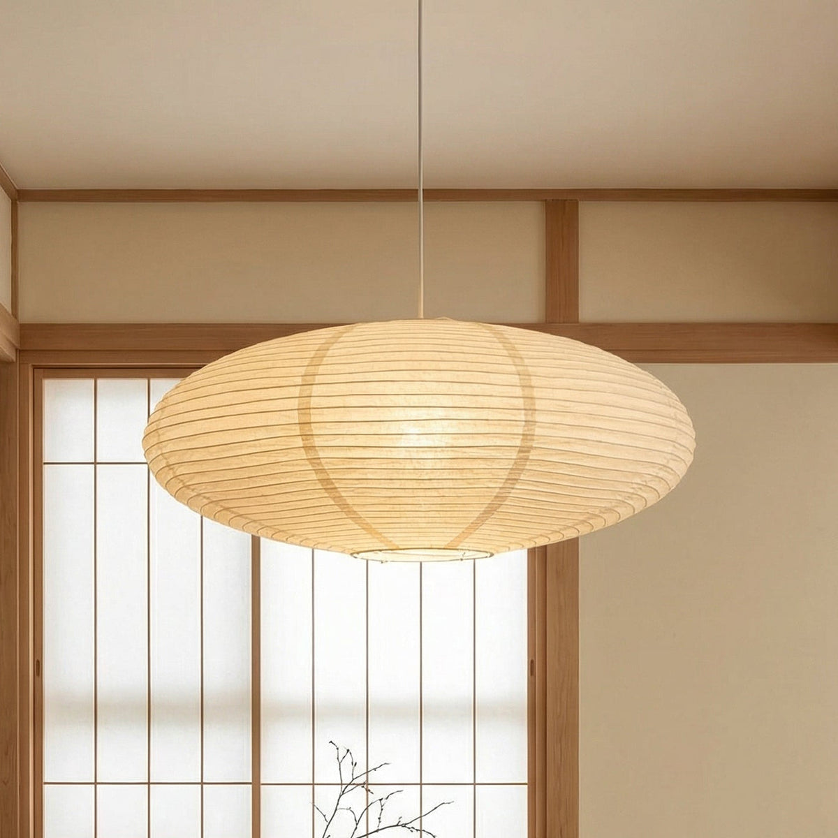 Wabi's Paper Pendant Light – Japanese Inspired Hanging Lighting
