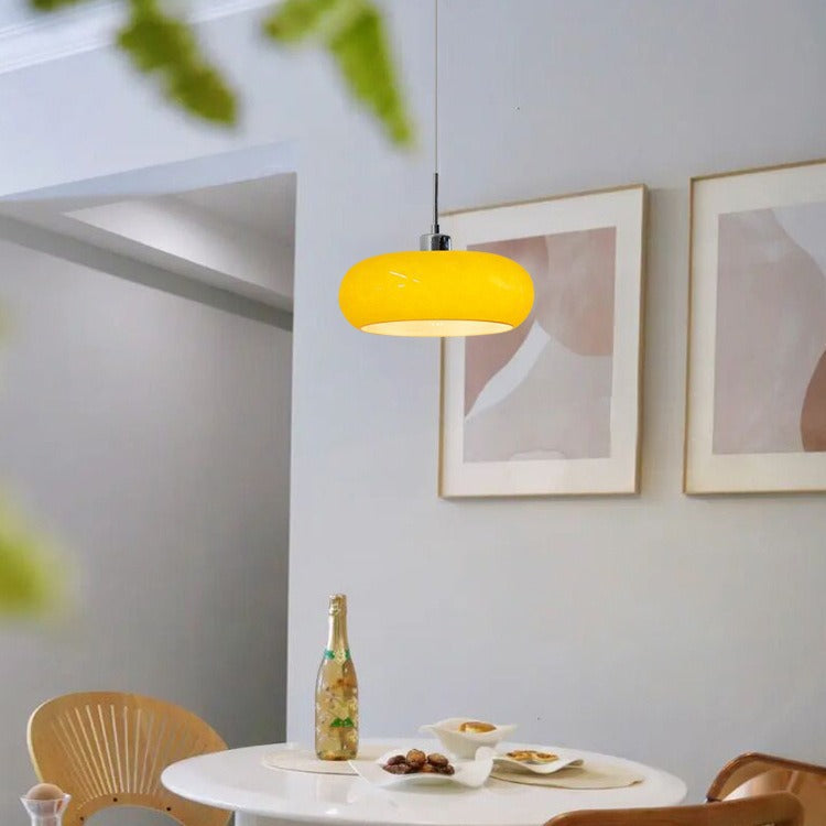 Bauhaus Style Pendant Light – Retro Modern Glass Lighting