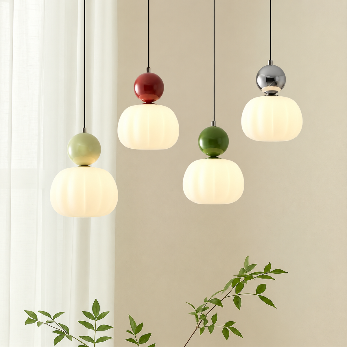 Art Deco Pendant Light – Colorful Modern Hanging Lighting