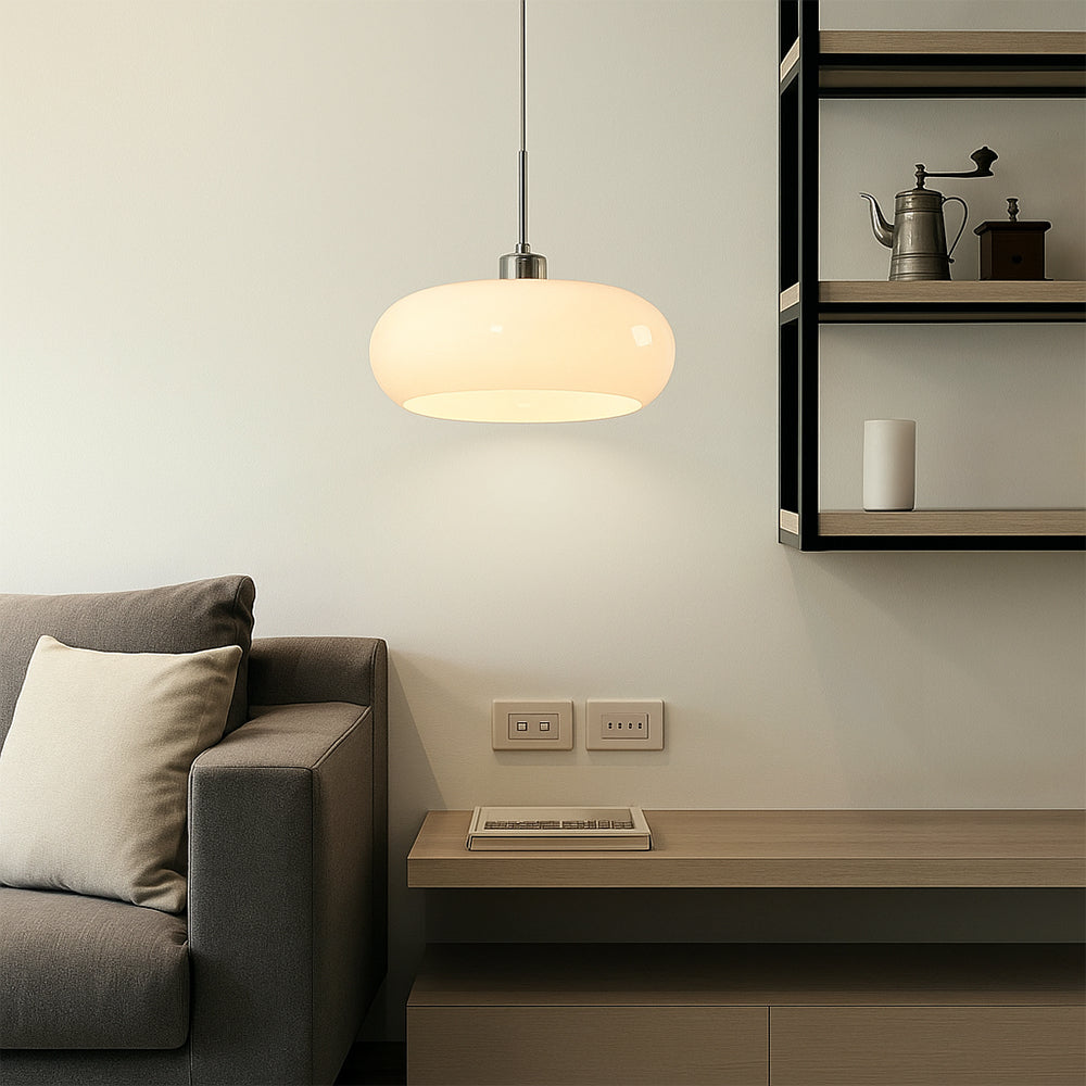 Bauhaus Style Pendant Light – Retro Modern Glass Lighting
