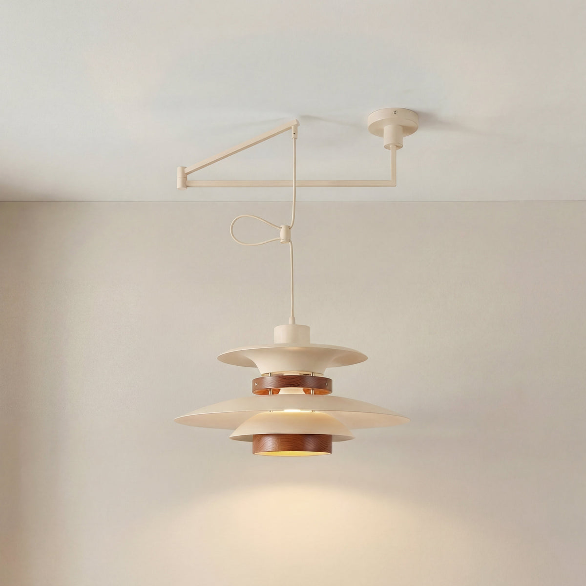 Merado Swing Arm Pendant Light – Modern Layered Scandinavian Lighting