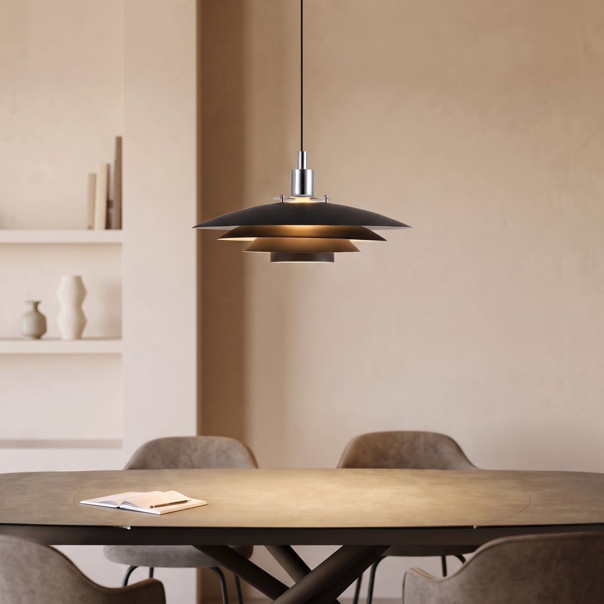 Metal Layer Pendant Light – Modern Scandinavian Layered Lighting