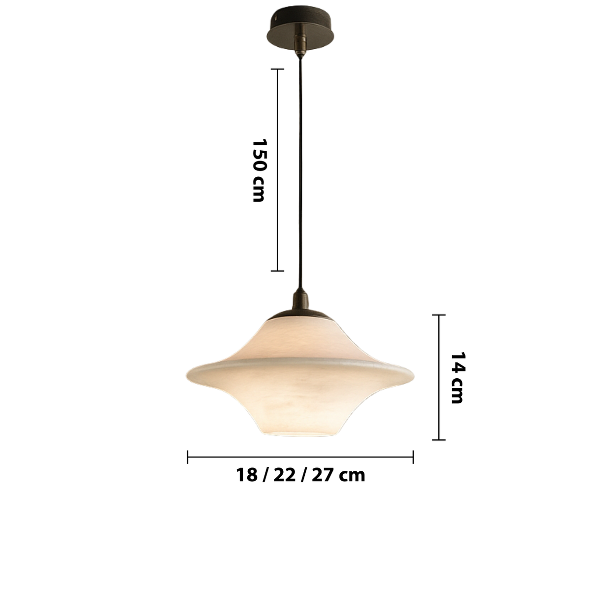 Sculptural Alabaster Pendant Light – Natural Stone Lighting
