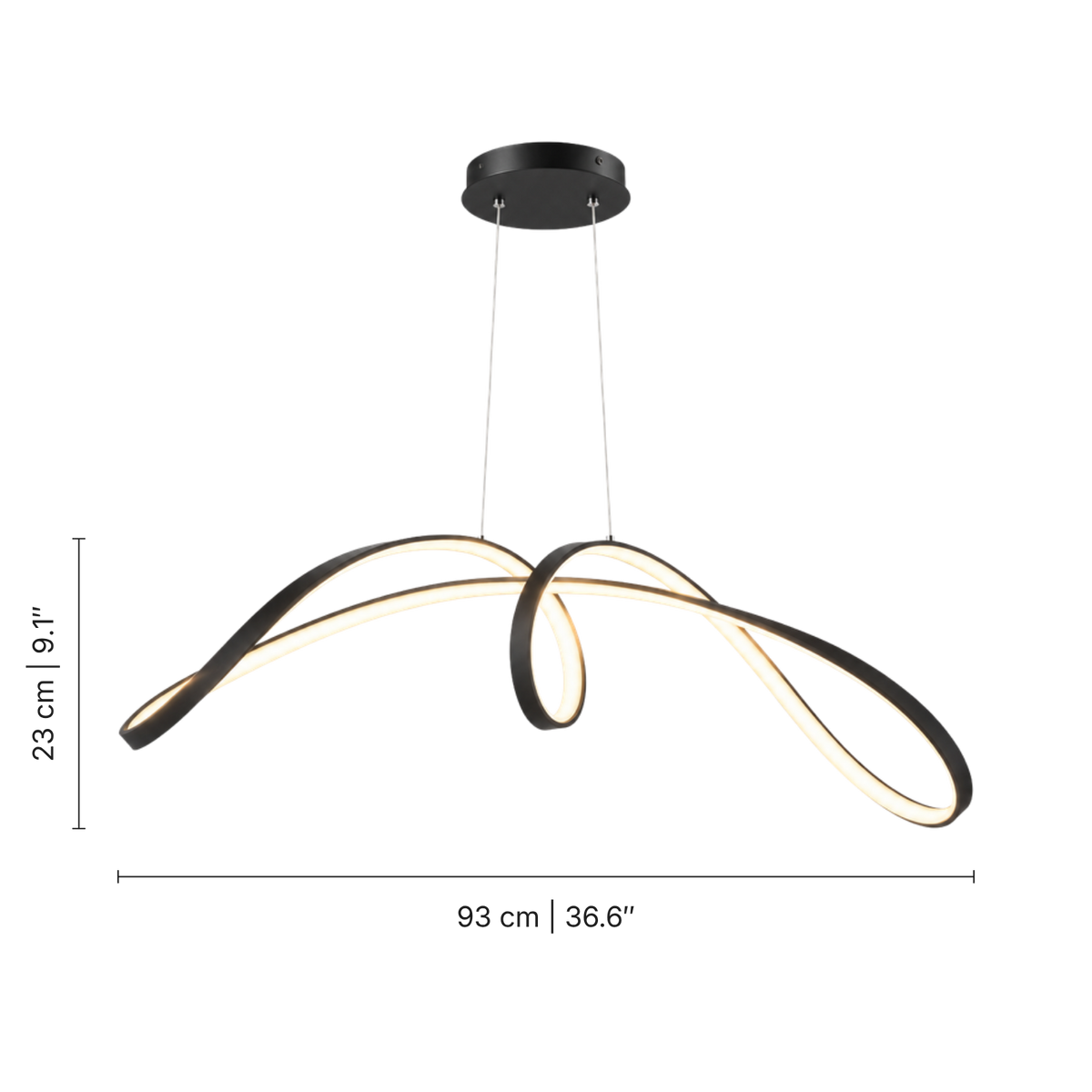 Sculptural Spiral LED Pendant Light – Contemporary Hanging Lighting