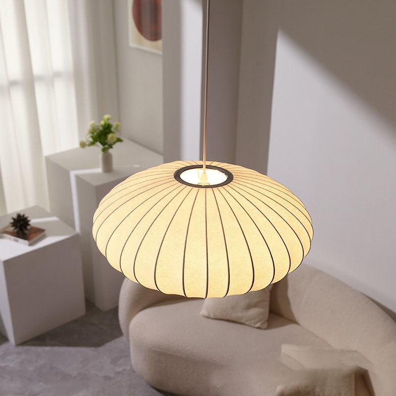 Italian Silk Pendant Light – Elegant Modern Hanging Lighting