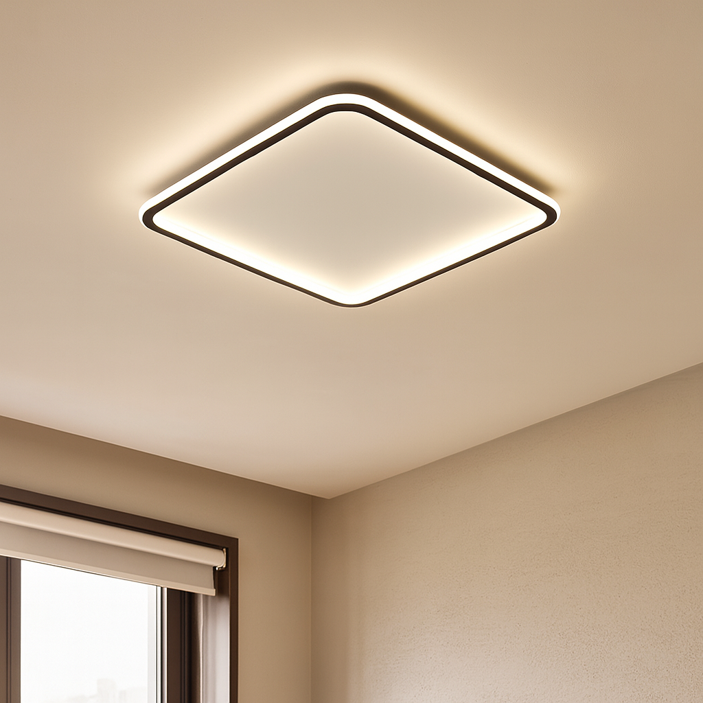 Modern Square LED Ceiling Light – Minimalist Flush Mount Lighting