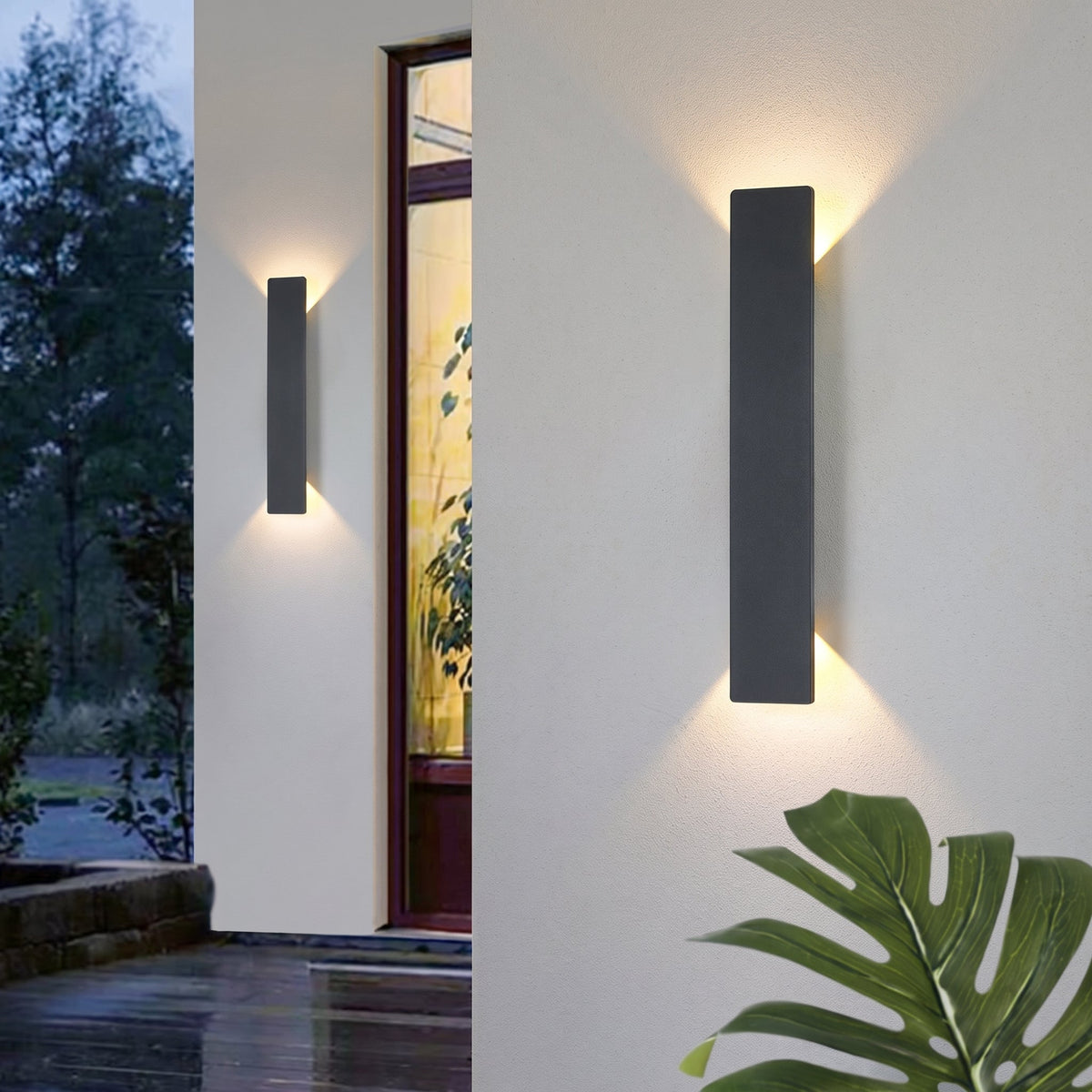 Waterproof LED Strip Wall Lamp – Modern Up and Down Outdoor Lighting