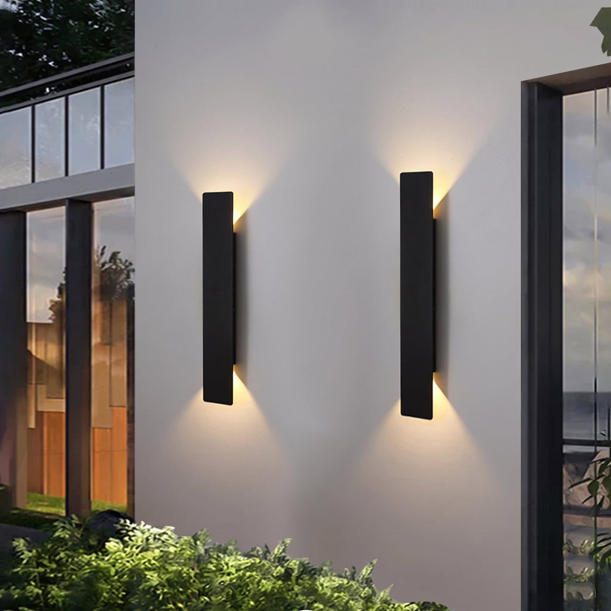Waterproof LED Strip Wall Lamp – Modern Up and Down Outdoor Lighting