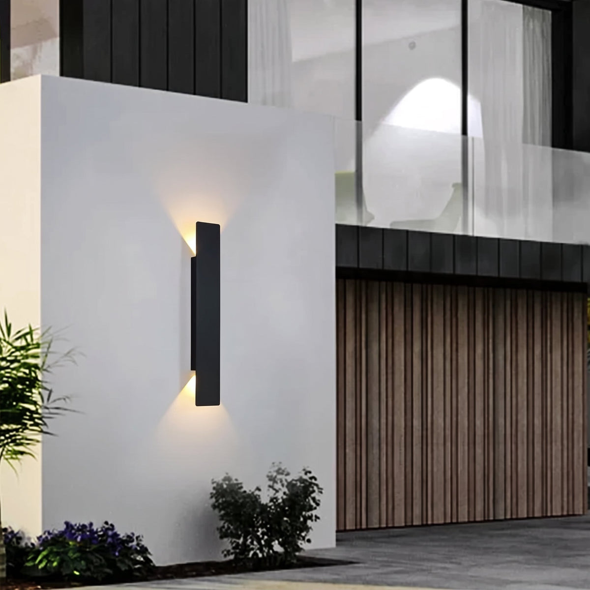 Waterproof LED Strip Wall Lamp – Modern Up and Down Outdoor Lighting