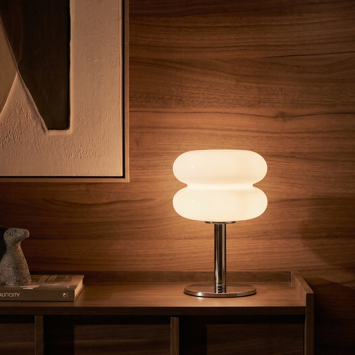 Double-Layer Glass Table Lamp – Bauhaus-Inspired Lighting