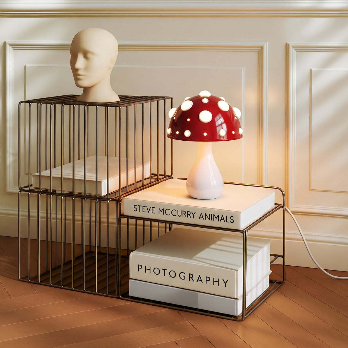Retro Mushroom Table Lamp – Decorative LED Lighting