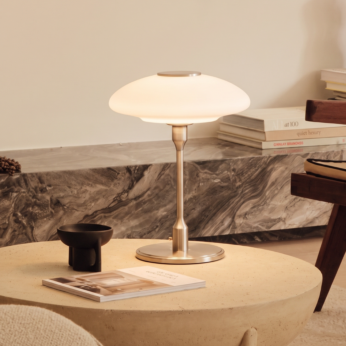 Swedish Designer Table Lamp – Modern Scandinavian Glass Lighting
