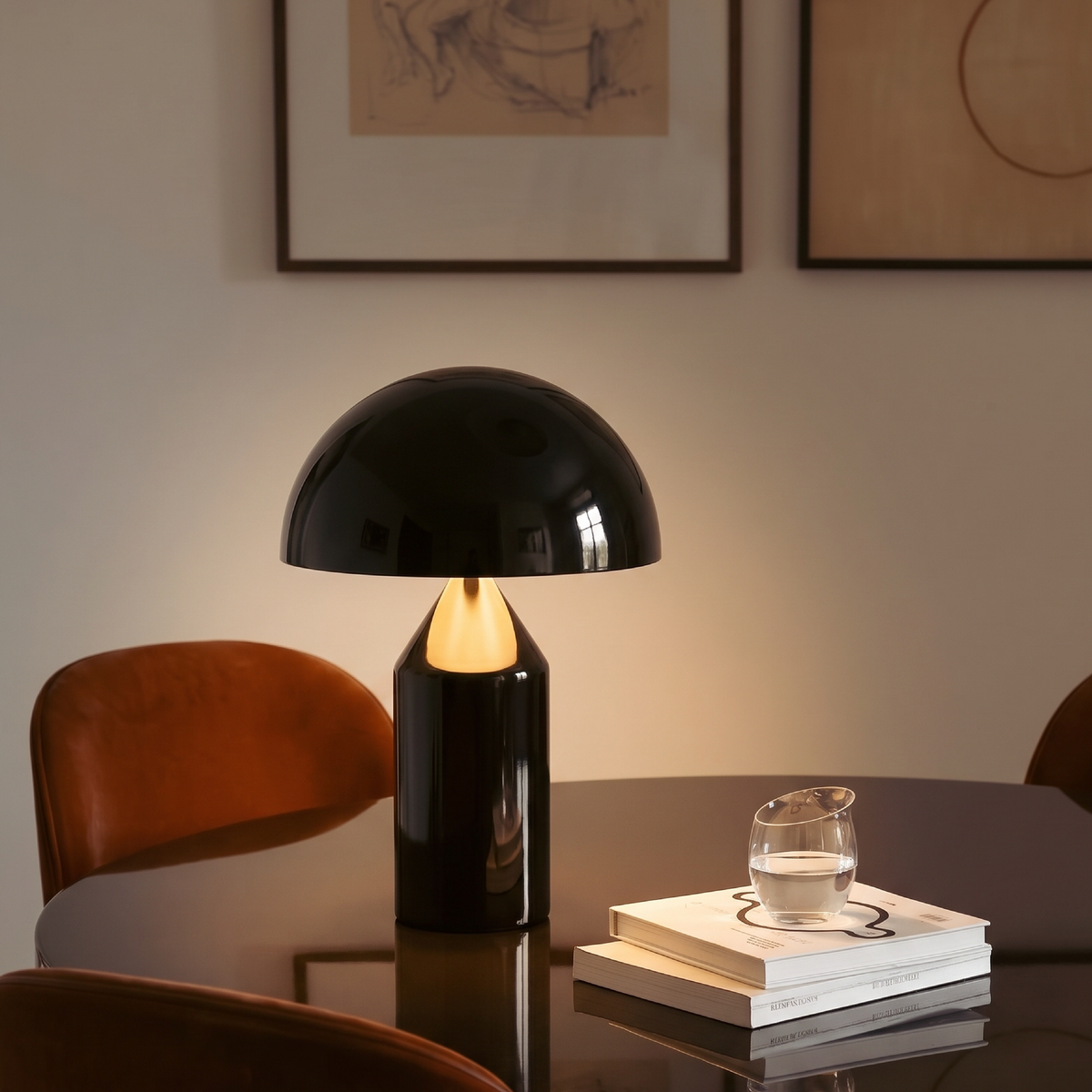 Dome Mushroom Table Lamp – Retro Metal Lighting