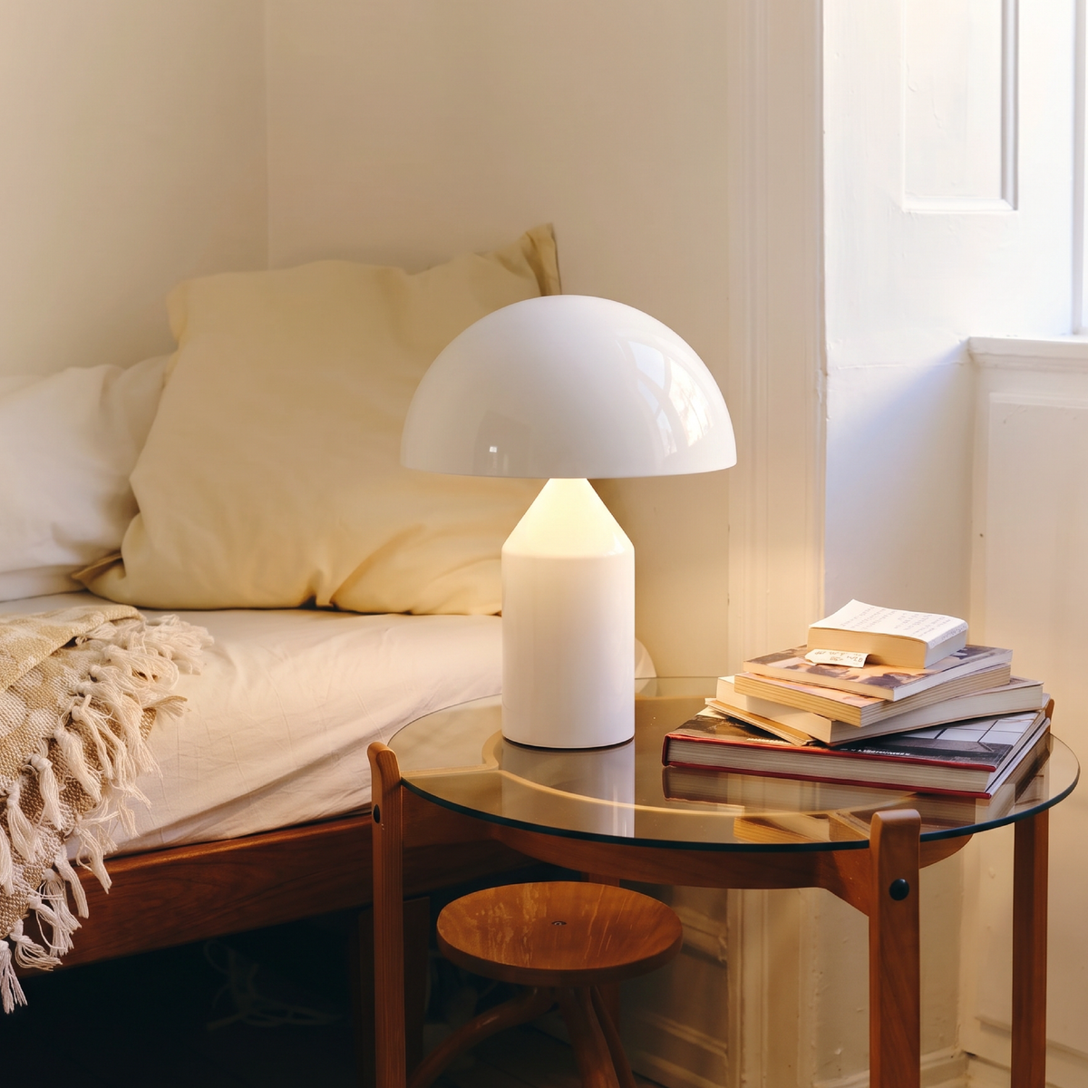 Dome Mushroom Table Lamp – Retro Metal Lighting
