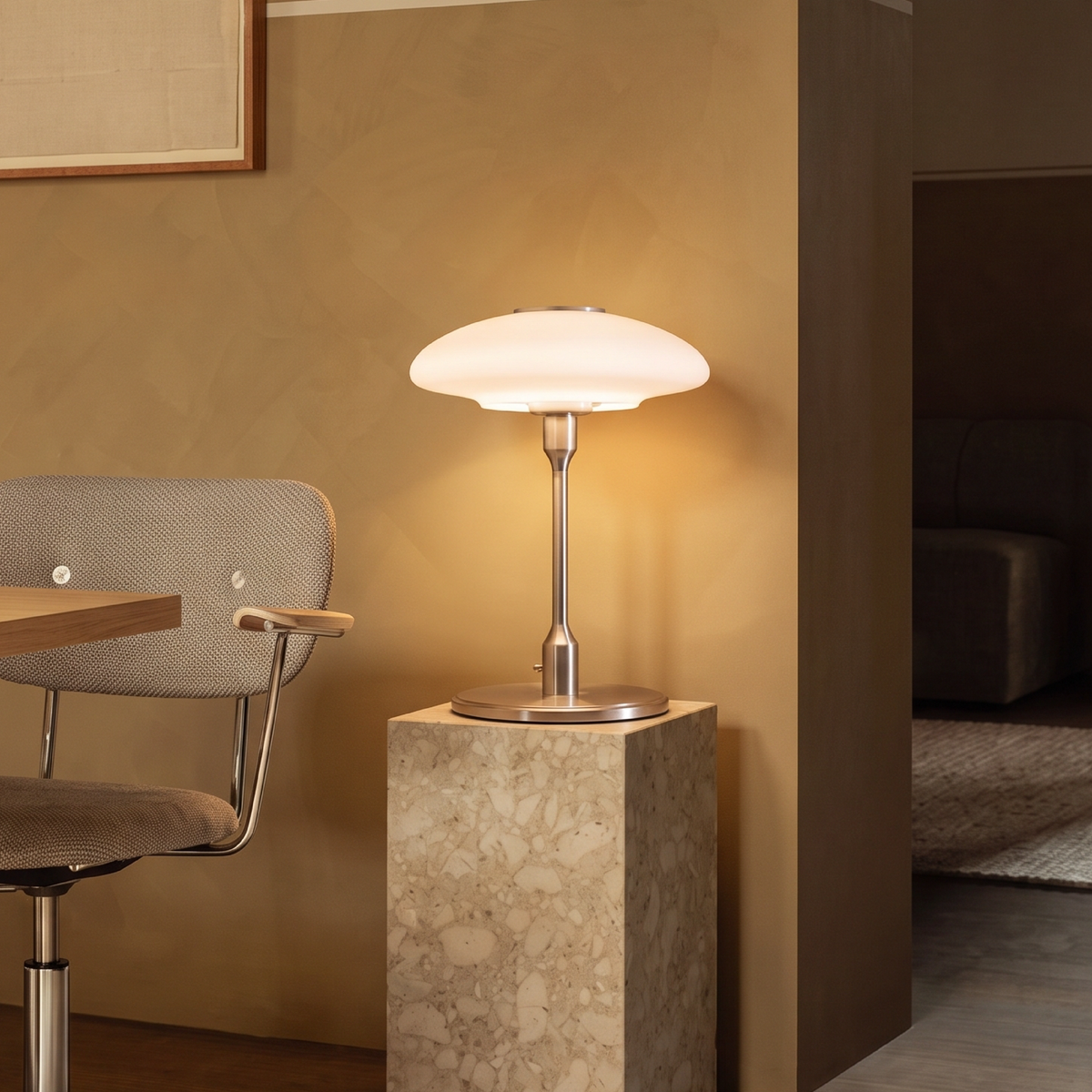 Swedish Designer Table Lamp – Modern Scandinavian Glass Lighting