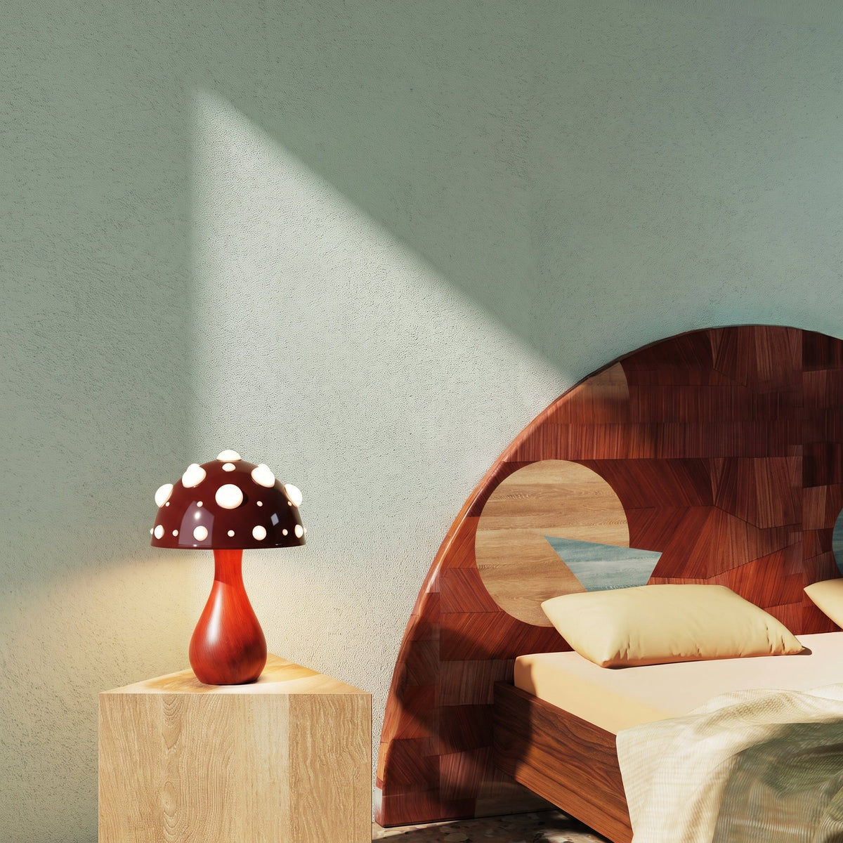 Retro Mushroom Table Lamp – Decorative LED Lighting
