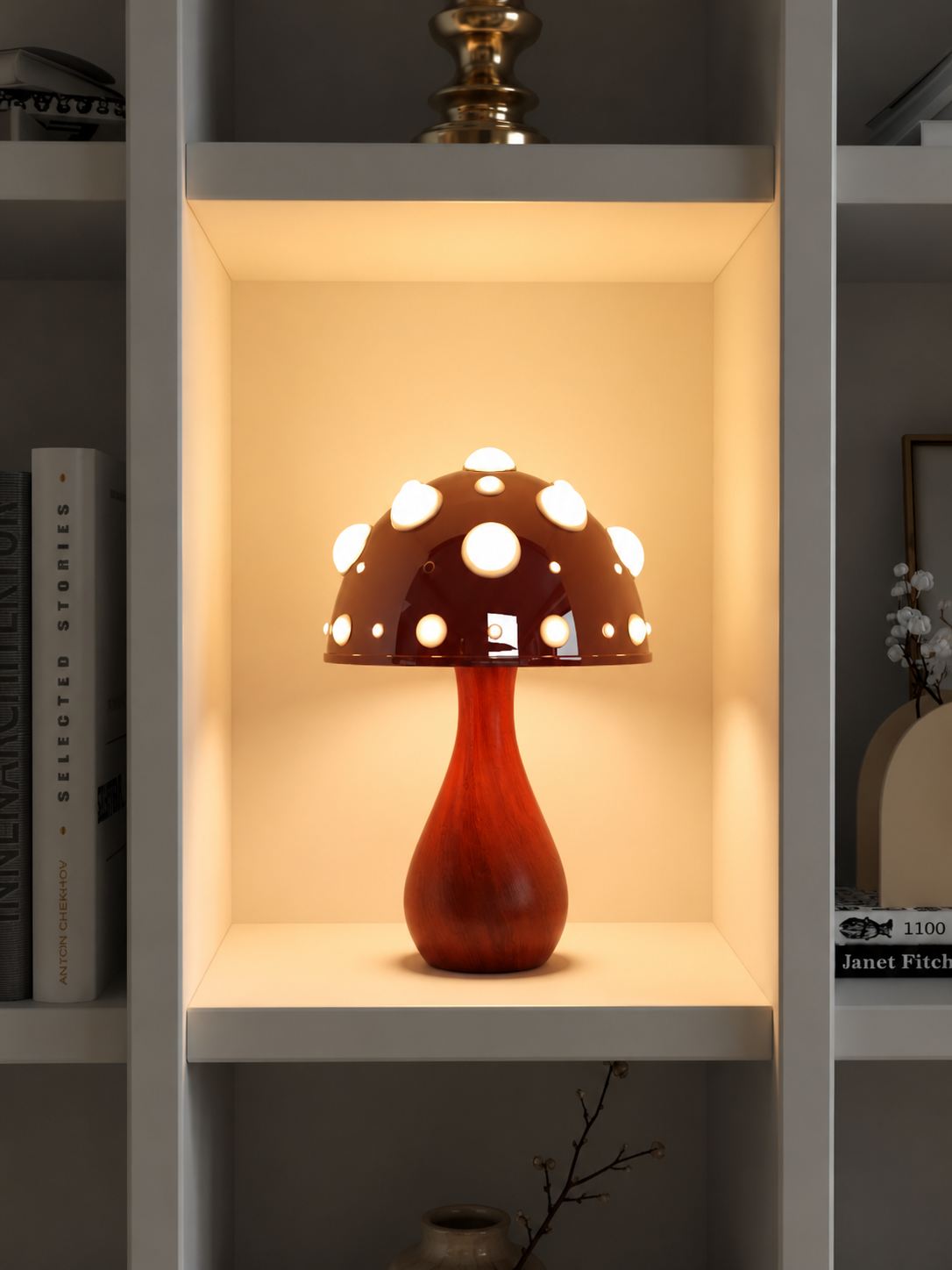 Retro Mushroom Table Lamp – Decorative LED Lighting