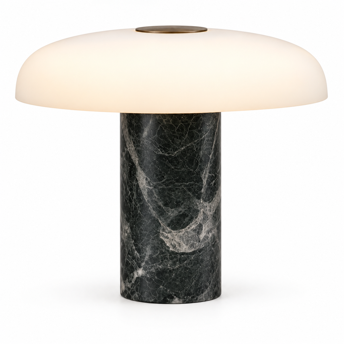 Marble Base Glass Table Lamp – Elegant Mushroom Lighting