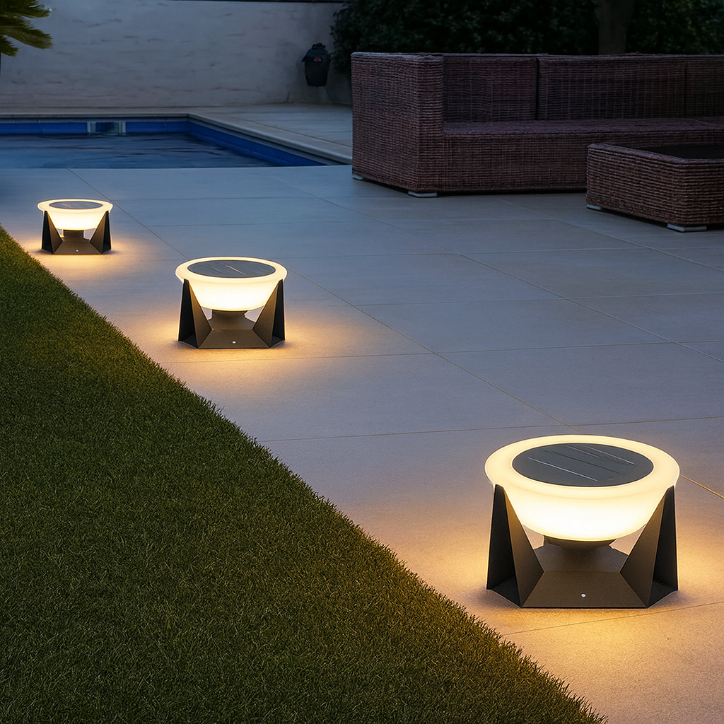 Solar Outdoor Terrace Light – Decorative LED Ambient Lighting