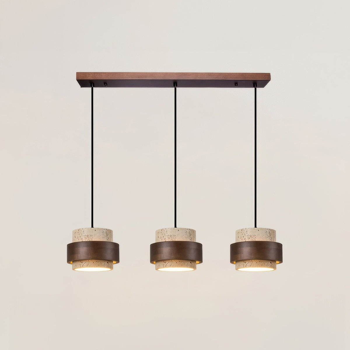 Ascend Retro Stone Wabi Sabi Pendant – Natural Travertine Lighting