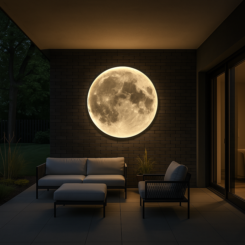 Moon Wall Lamp – Modern Lunar Inspired LED Lighting