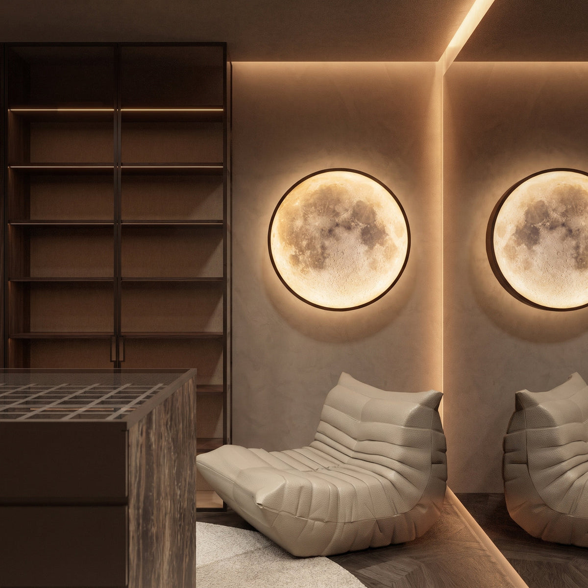 Moon Wall Lamp – Modern Lunar Inspired LED Lighting