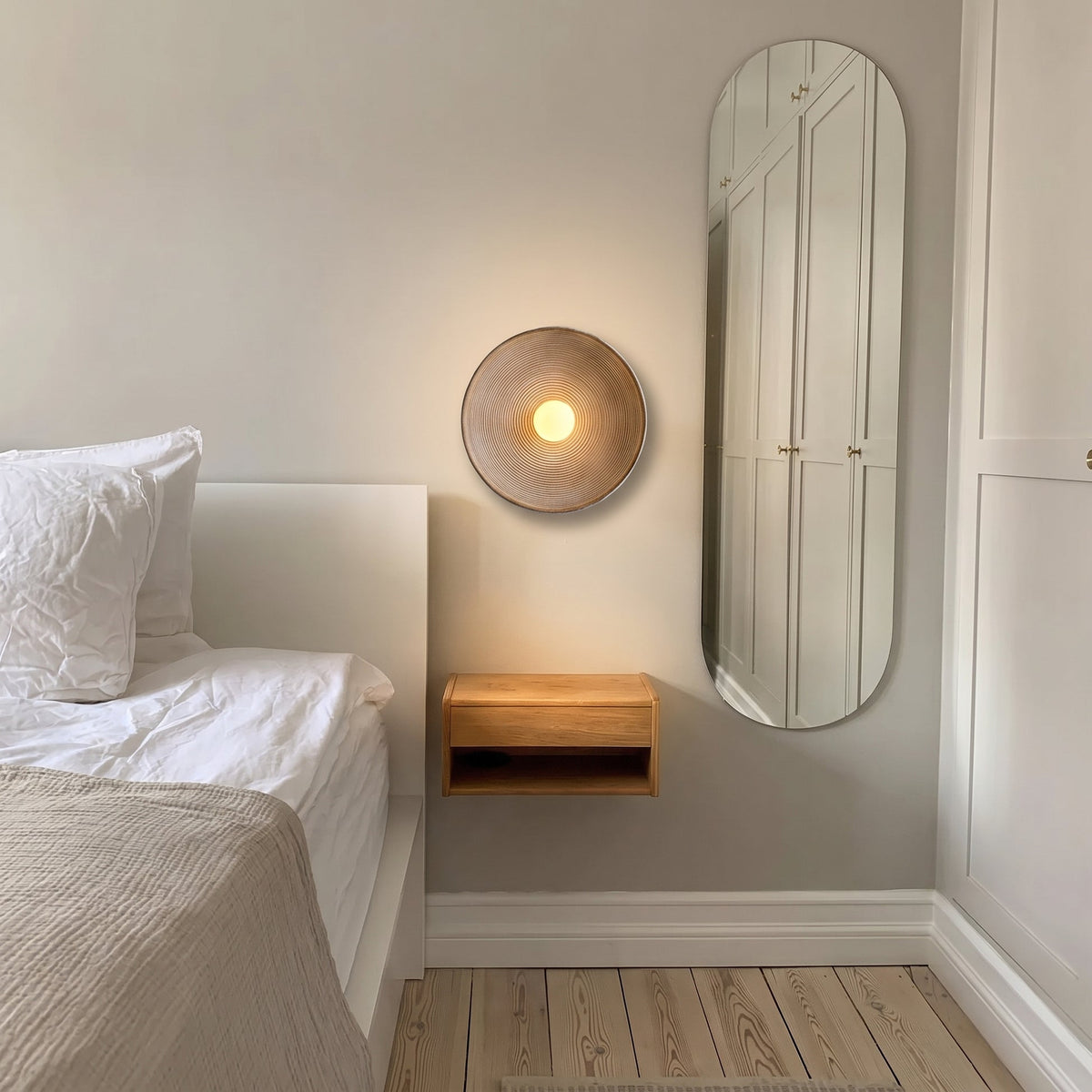 Japanese Wall Light – Minimalist Wabi Sabi LED Lighting