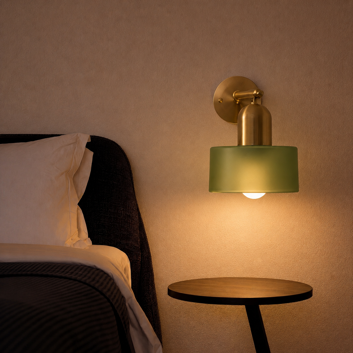 Colored Glass Bauhaus Wall Light – Retro Modern Wall Lighting