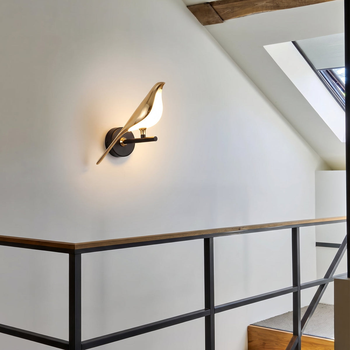 Gold Bird Wall Light – Sculptural LED Wall Lighting