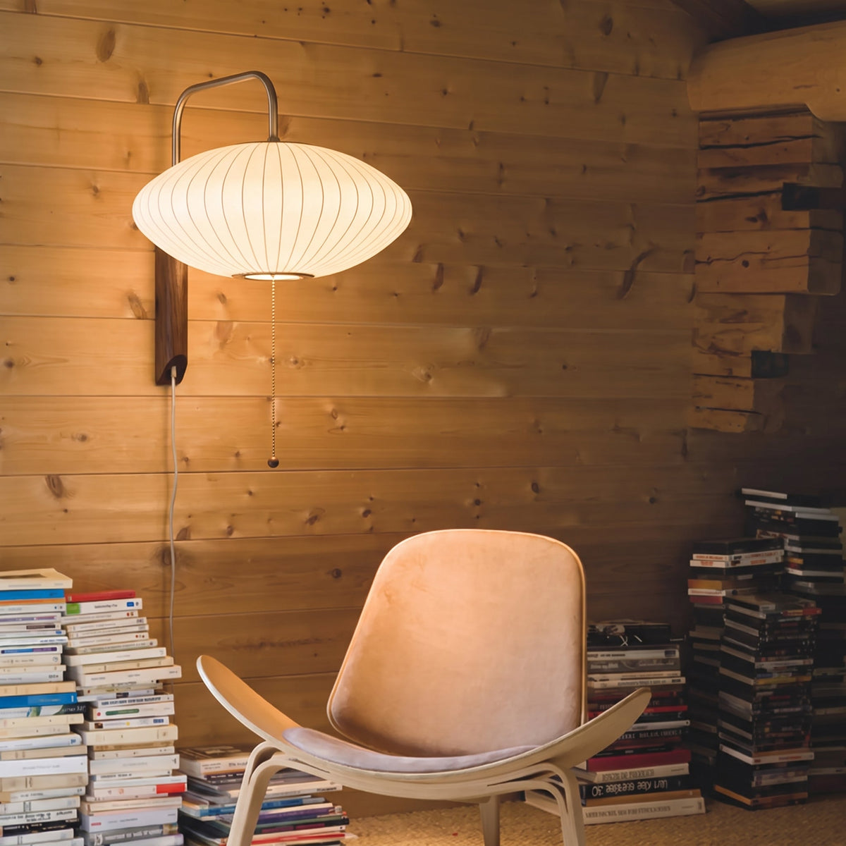 Sculptural Silk Wall Light – Soft Ambient Lighting
