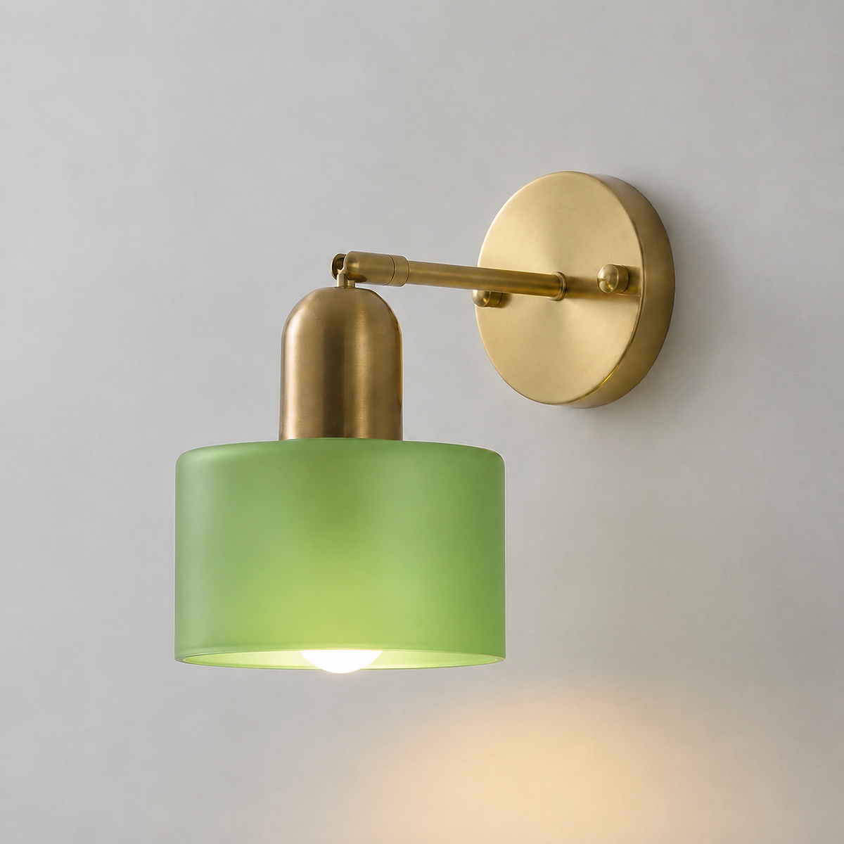 Colored Glass Bauhaus Wall Light – Retro Modern Wall Lighting