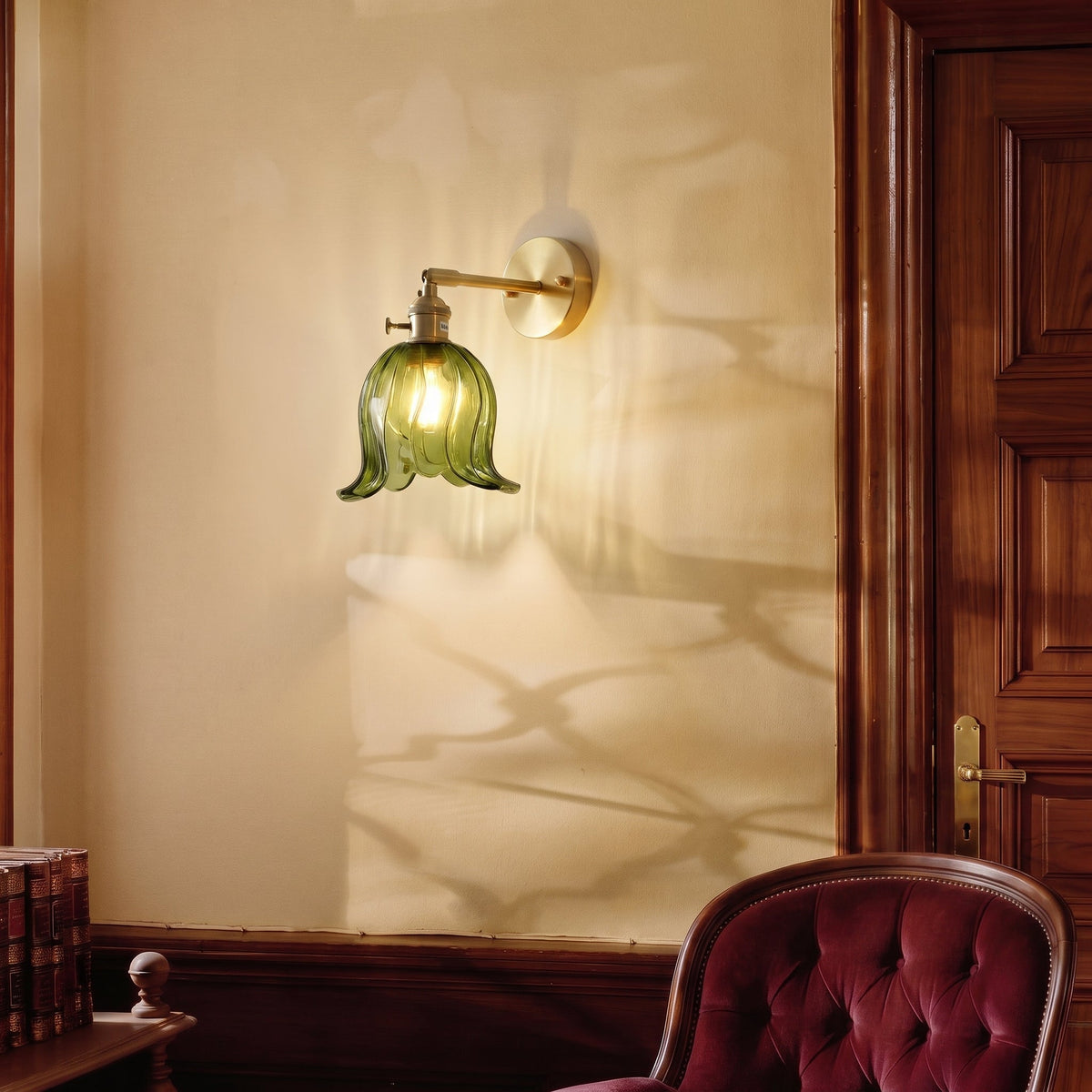 Flower Glass Wall Light – Vintage Floral Glass Lighting