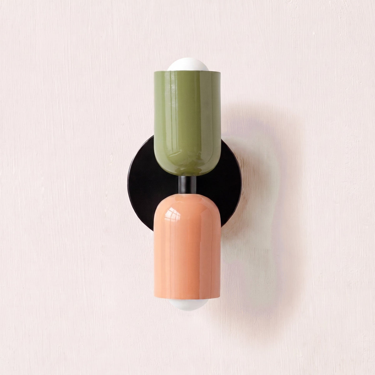 Scandinavian Colorful Wall Light – Dual-Shade Accent Lighting