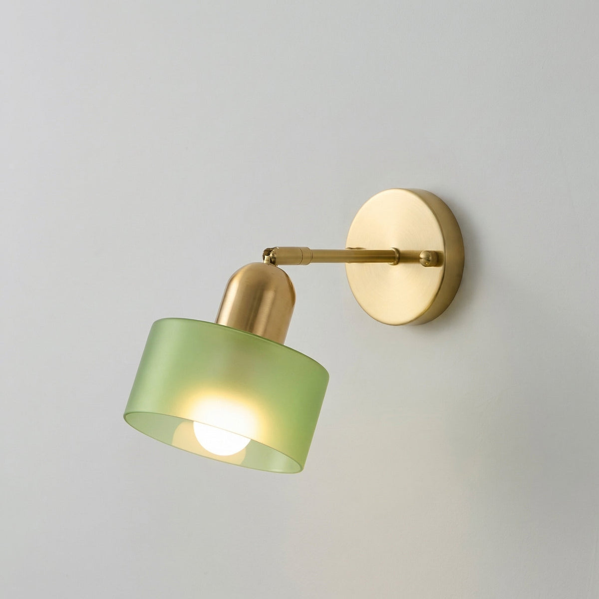 Colored Glass Bauhaus Wall Light – Retro Modern Wall Lighting