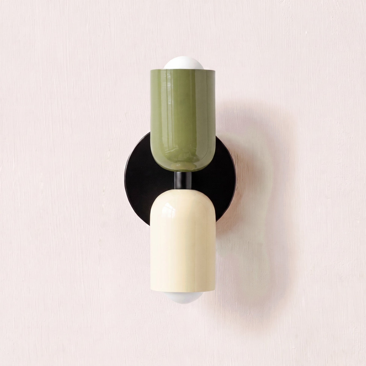 Scandinavian Colorful Wall Light – Dual-Shade Accent Lighting