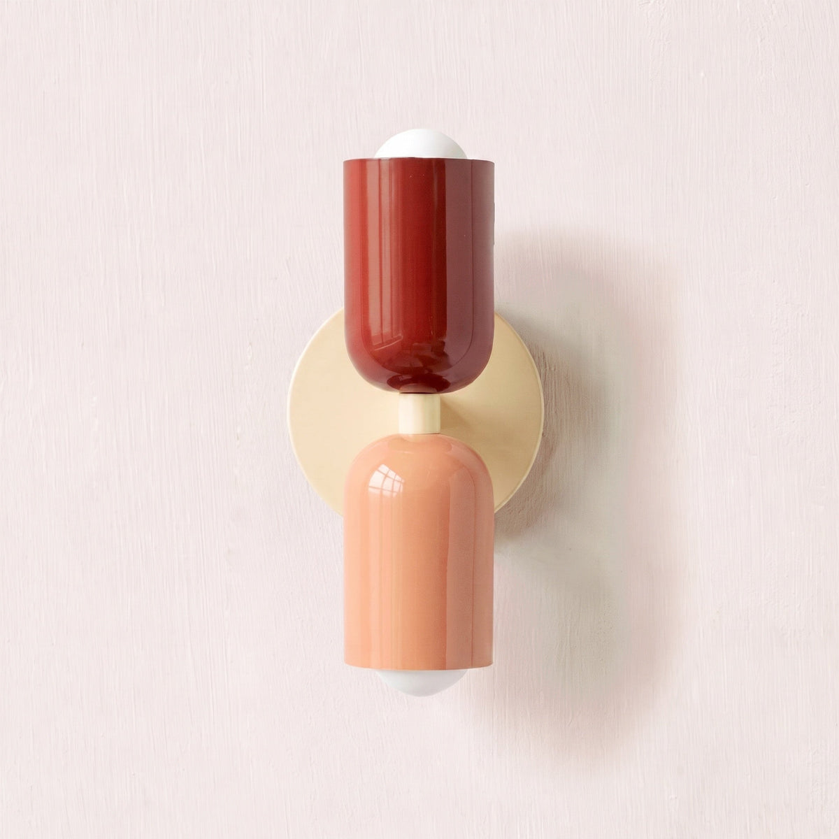 Scandinavian Colorful Wall Light – Dual-Shade Accent Lighting